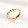 304 Stainless Steel Cuff Open Rings SA-CBAD22F-01G-A-4