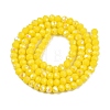 Electroplate Opaque Solid Color Glass Beads Strands LS-EGLA-A044-P4mm-L04-3