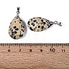 Natural Dalmatian Jasper Pendants G-N362-03P-03-3