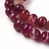 Dyed Natural Banded Agate Beads Strands G-F595-E05-3