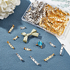 160Pcs 8 Style Iron Brooch Findings IFIN-SC0001-40-5