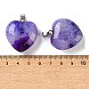 Dyed & Heated Natural Crystal Core Agate Pendants GG-CBACB71-04P-05-3