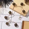 Iron Bell Pendant Decorations HJEW-JM02222-02-2