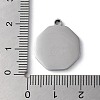 Non-Tarnish 304 Stainless Steel Pendants STAS-D025-08P-3