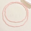 French Style 8MM Round Plastic Imitation Pearl Beaded Long Necklaces for Women EA7399-3-1