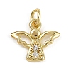 Brass Micro Pave Cubic Zirconia Pendants LS-KK-Z123-24G-03-1