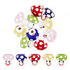 GOMAKERER 10Pcs 5 Colors Handmade Lampwork Beads GLAA-GO0001-03-1