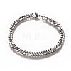 Tarnish Resistant Men's Cuban Link Chain Bracelets BJEW-E369-15D-1