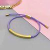 304 Stainless Steel & Braided Cotton Cord Slider Bracelets FS-WG628A0-08-1