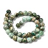 Natural Green Line Jasper  Beads Strands G-L639-A01-8mm-3