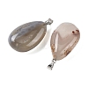 Natural Agate Tumbled Stone Pendants GG-K002-06K-2