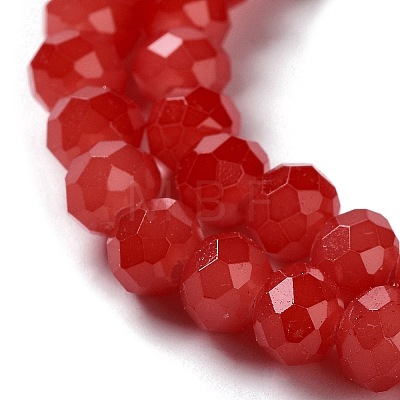 Baking Painted Imitation Jade Glass Bead Strands DGLA-A034-J4MM-A32-1