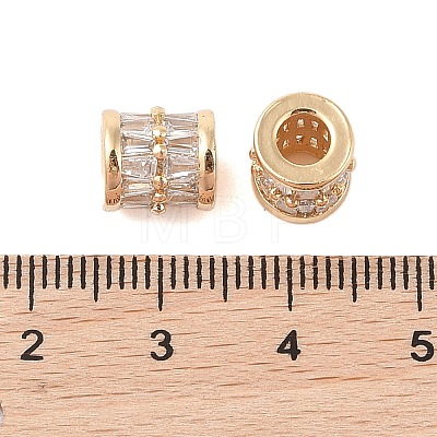 Brass European Beads KK-B100-028G-1