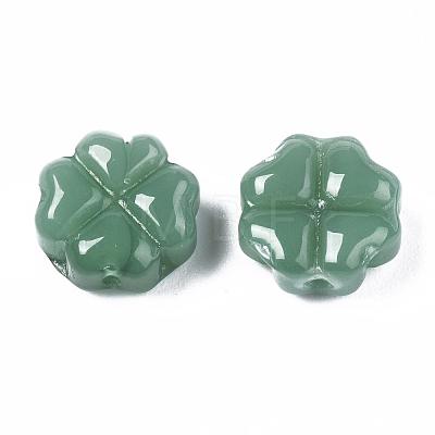 Spray Painted Glass Beads GLAA-N035-019-A01-1