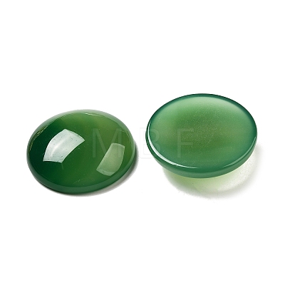 Natural Green Onyx Agate Cabochons G-E492-F-04-1