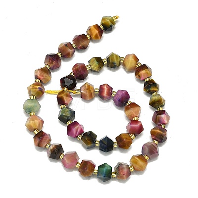 Natural Tiger Eye Beads Strand G-I376-A48-01-1