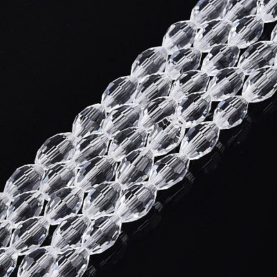 Transparent Glass Beads Strands GLAA-N071-01A-A01-1