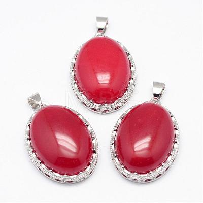 Natural Jade Pendants G-D851-29-1