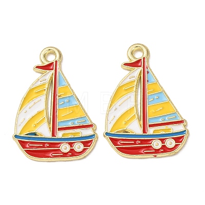 Ocean Alloy Enamel Pendants ENAM-B041-01Q-1
