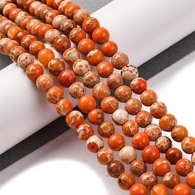 Dyed Natural Regalite/Imperial Jasper/Sea Sediment Jasper Beads Strands G-B124-C02-08-1