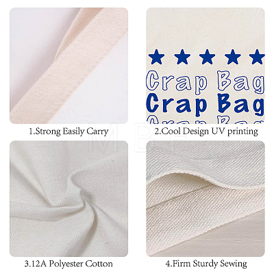 Canvas Packing Cloth Pouches ABAG-WH0030-005-1