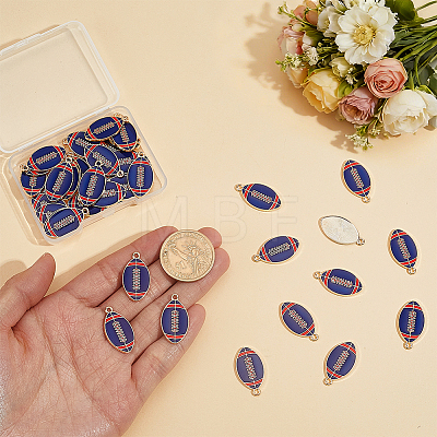 50Pcs Alloy Enamel Pendants ENAM-GA0001-24-1