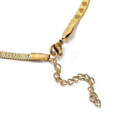 304 Stainless Steel Herringbone Chain Necklaces NJEW-P282-05G-1