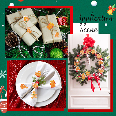 66pcs 11 styles Christmas Theme Resin Decoden Cabochons RESI-SC0005-59-1