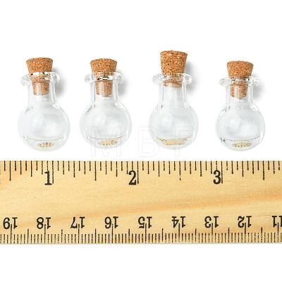 8Pcs Mini High Borosilicate Glass Bottle Bead Containers BOTT-FS0001-01-1