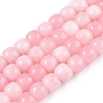 Dyed Natural White Jade Beads Strands G-T138-S17-1