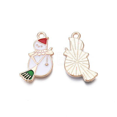 Christmas Alloy Enamel Pendants ENAM-Q442-46-1