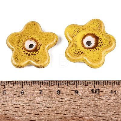 Vintage Handmade Porcelain Beads PORC-Q008-15E-1