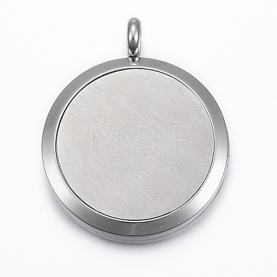 316 Surgical Stainless Steel Diffuser Locket Pendants STAS-H404-07-1