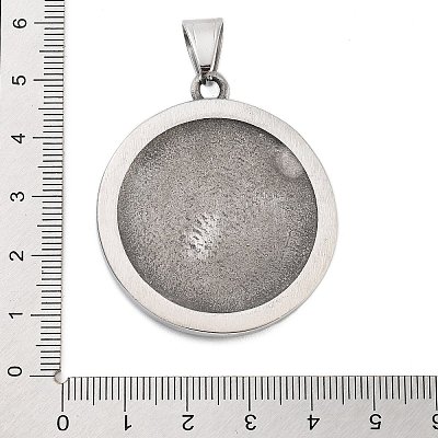 Titanium Steel Pendants STAS-S143-09-1