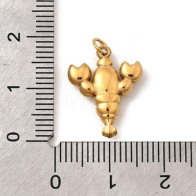 304 Stainless Steel Pendants STAS-B093-11G-08-1