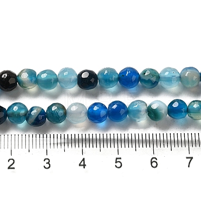 Natural Striped Agate/Banded Agate Beads AGAT-6D-2-1