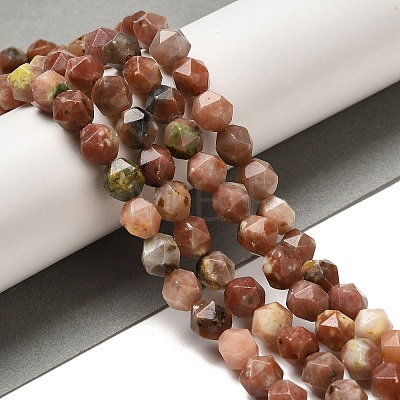 Natural Plum Blossom Jade Beads Strands G-K382-B04-02-1