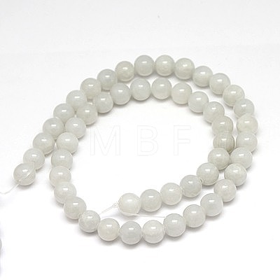 Natural Yellow Jade Beads Strands G-G598-6mm-YXS-03-1