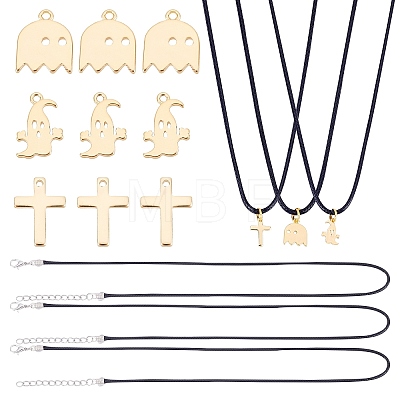   16Pcs Halloween Theme DIY Necklaces Making Kits DIY-PH0002-76-1
