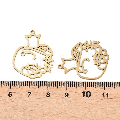 201 Stainless Steel Pendants STAS-I364-12G-1