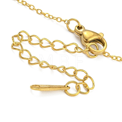 Brass Bowknot Pendant Necklaces NJEW-B115-01G-02-1