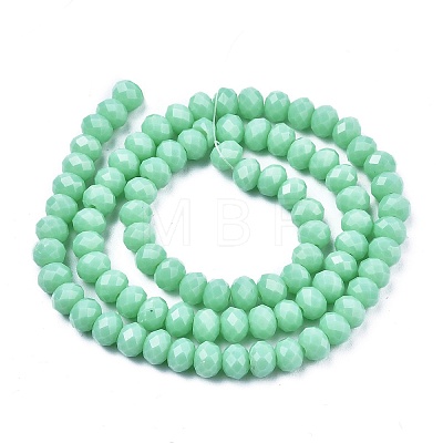 Opaque Solid Color Glass Beads Strands EGLA-A034-P2mm-D14-1