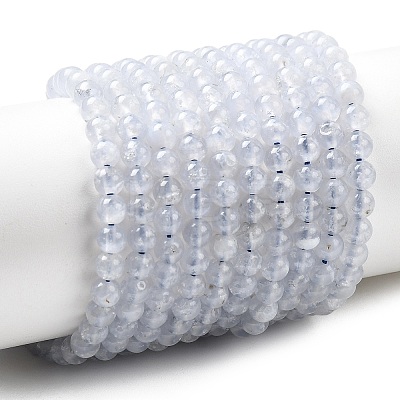 Natural Blue Lace Agate Beads Strands G-G344-A02-4mm-1