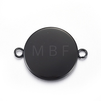 Stainless Steel Cabochon Connector Settings STAS-L211-04C-B-1
