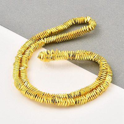 Electroplated Synthetic Non-Magnetic Hematite Beads Strands G-E606-A01-G-1
