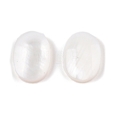 Natural Freshwater Shell Cabochons SHEL-T020-04-1