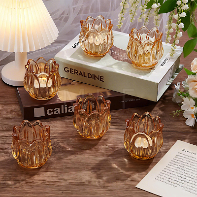 26Pcs Glass Candle Cups AJEW-WA0004-69A-1