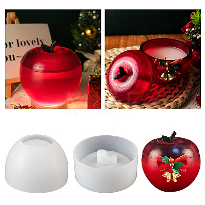 Teacher's Day Apple Candle Jar Molds LS-SIMO-D003-04-1