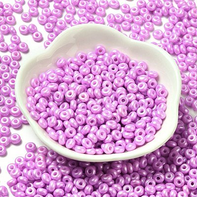 Baking Paint Luster Glass Seed Beads X1-SEED-B001-04A-07-1