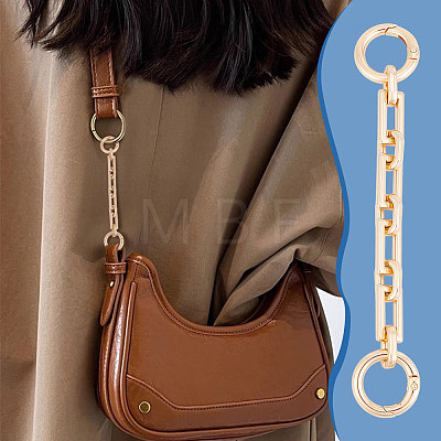 Unicraftale 2Pcs Alloy Bag Strap Extender Cross Chains PURS-UN0001-02G-1